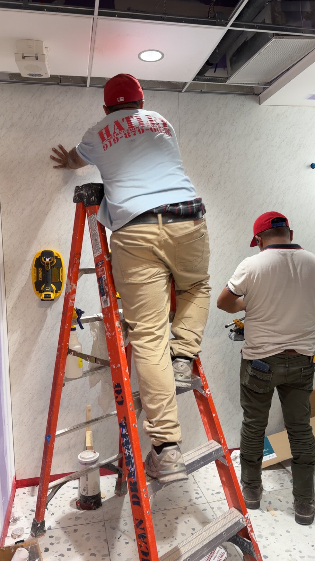 Wetwall waterproof panel installation